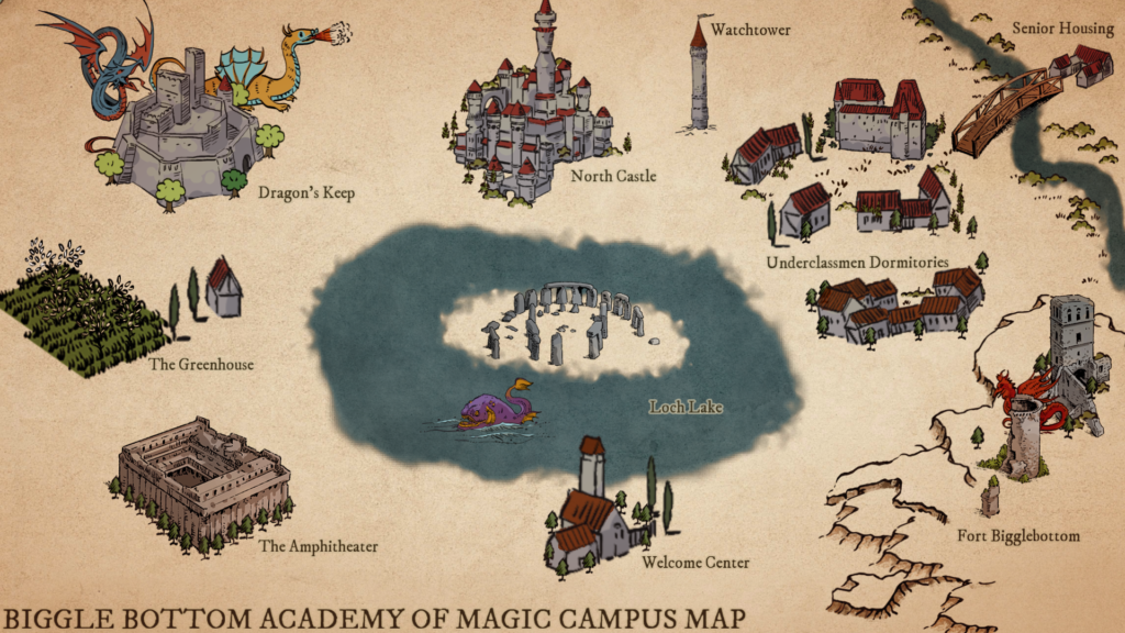 Map of Bigglebottom Campus